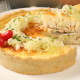 Receita de quiche de palmito e alho poro