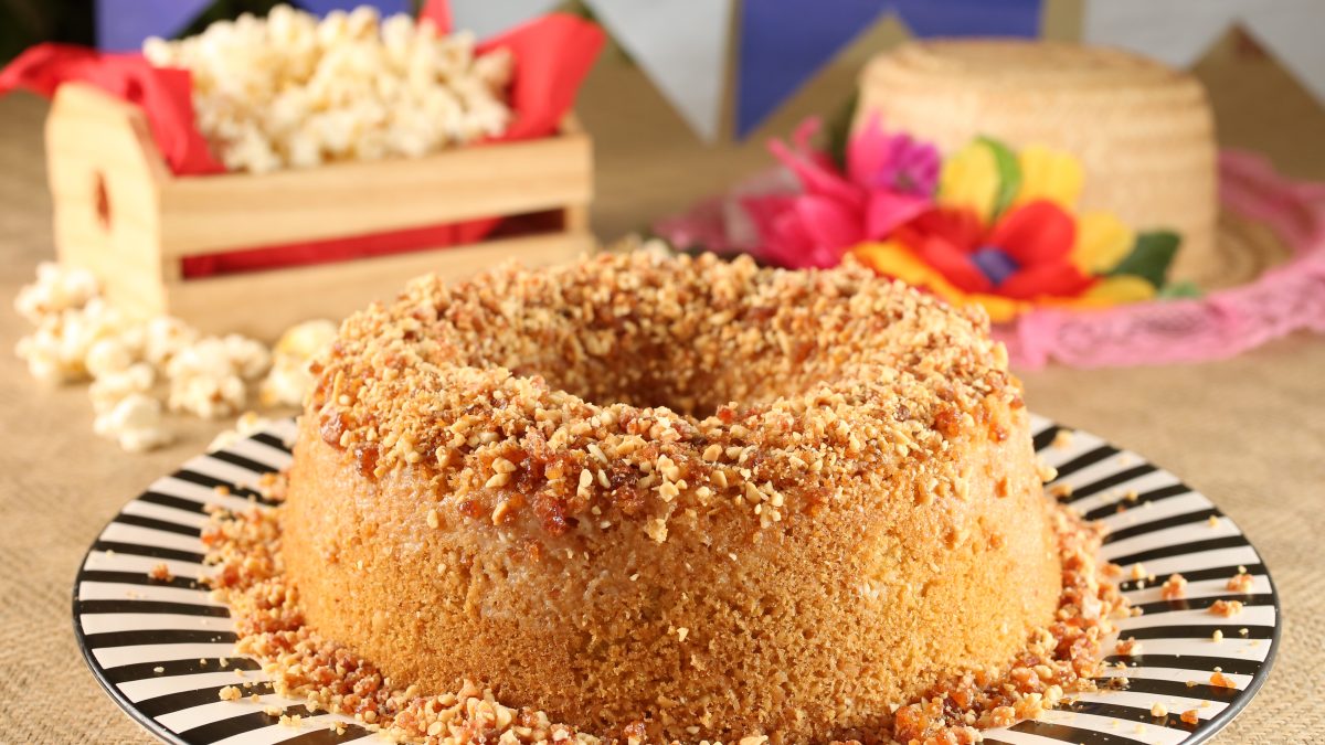 receita de bolo de amendoim