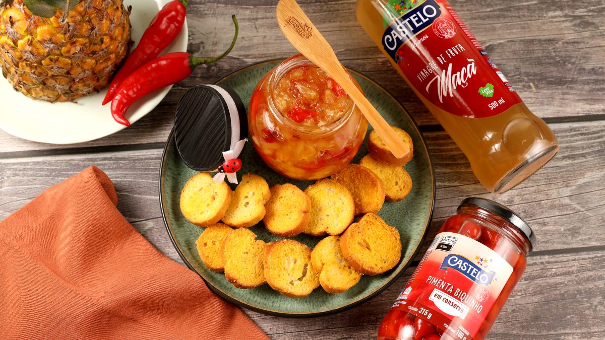 receita de geleia de pimenta e abacaxi