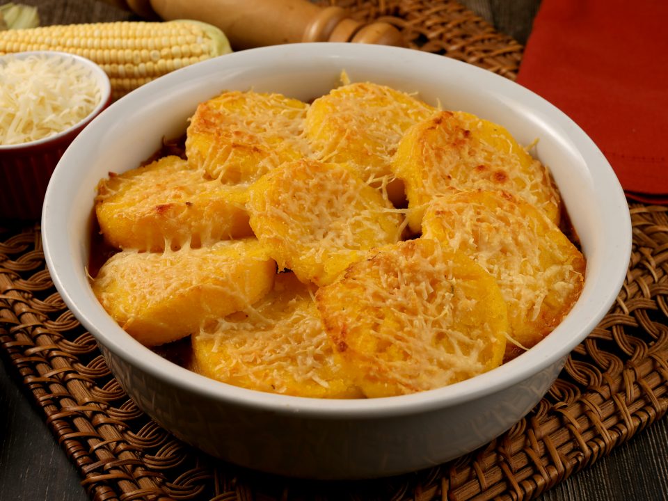 receita de petisco de polenta