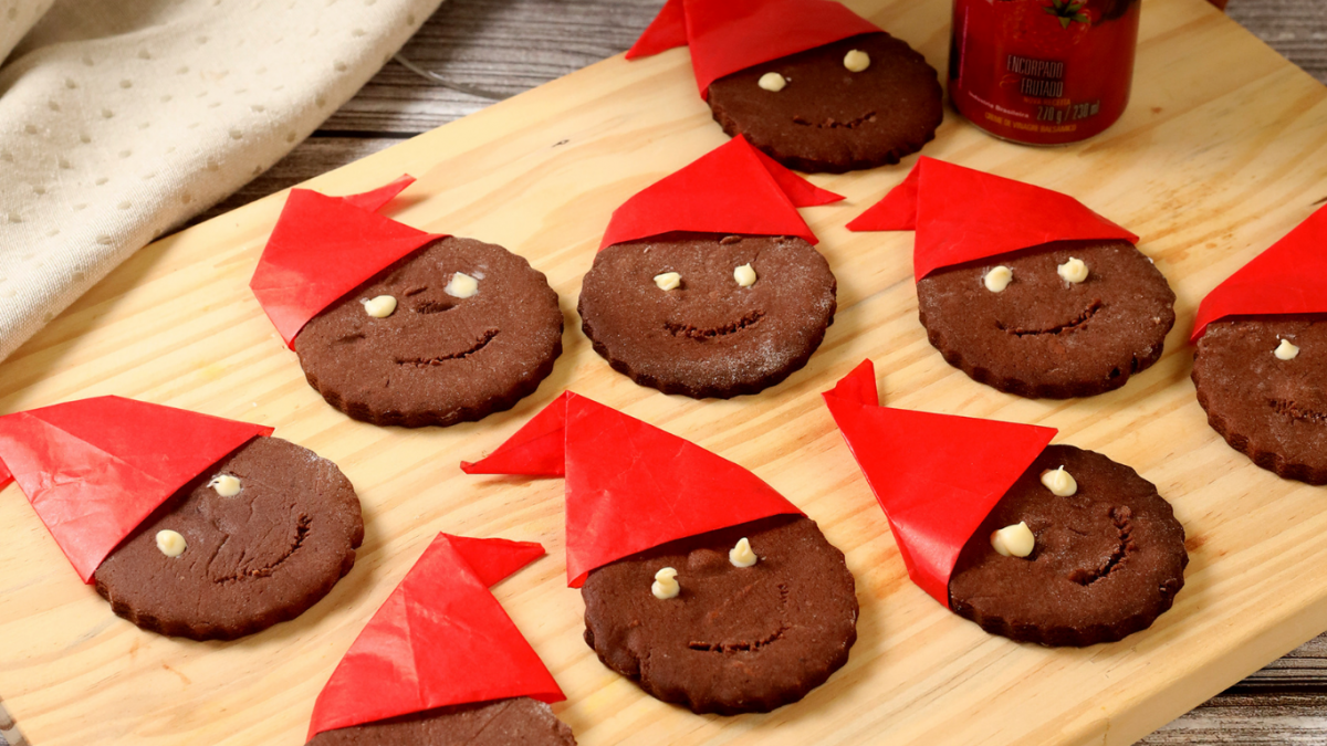 receita de biscoito de chocolate do saci
