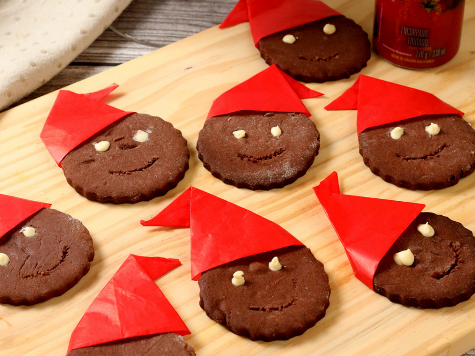 receita de biscoito de chocolate do saci