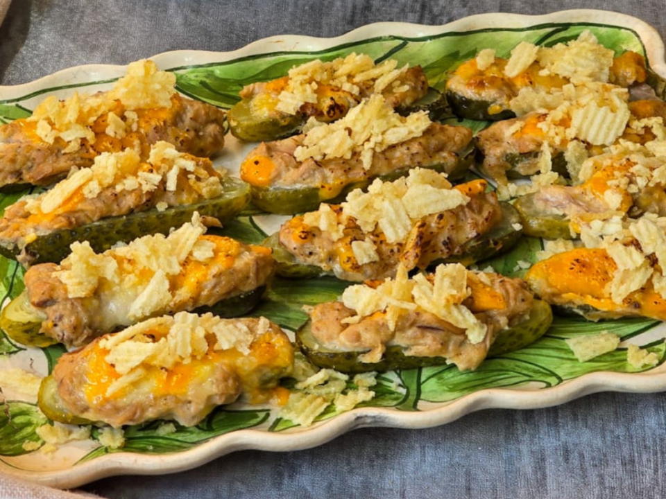 receita de canapés de pepino