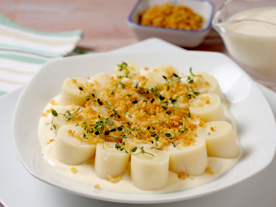 receita de entrada delicada de palmito