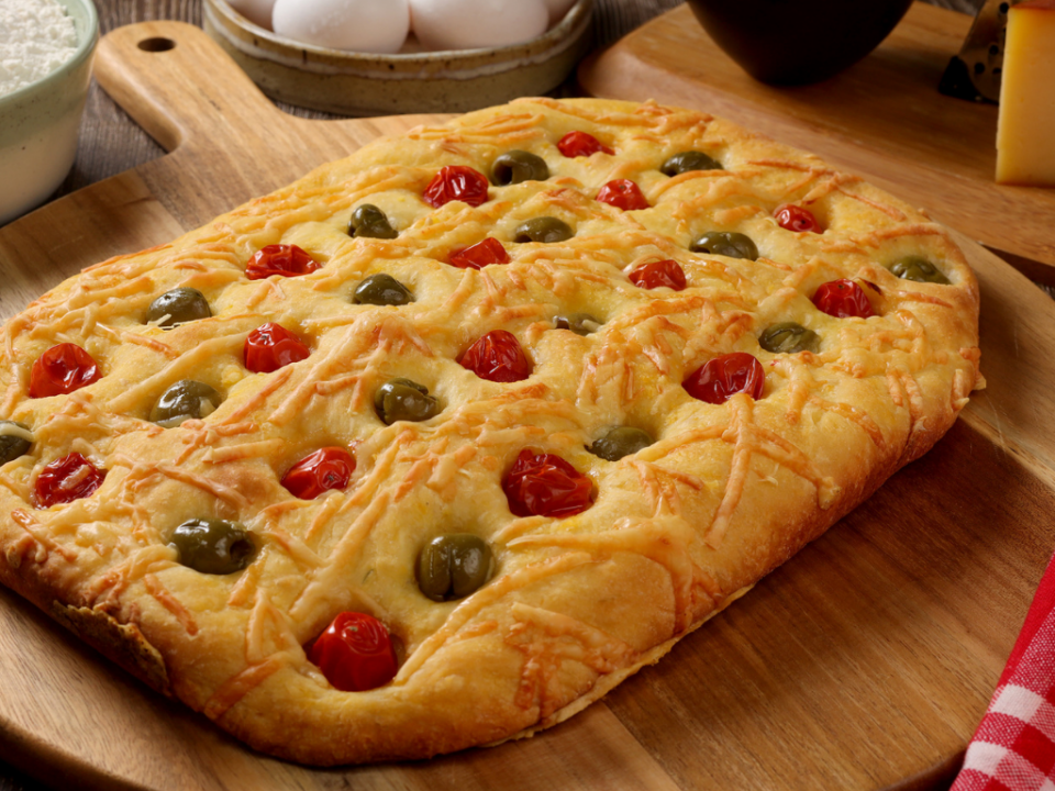 receita de focaccia de mandioquinha