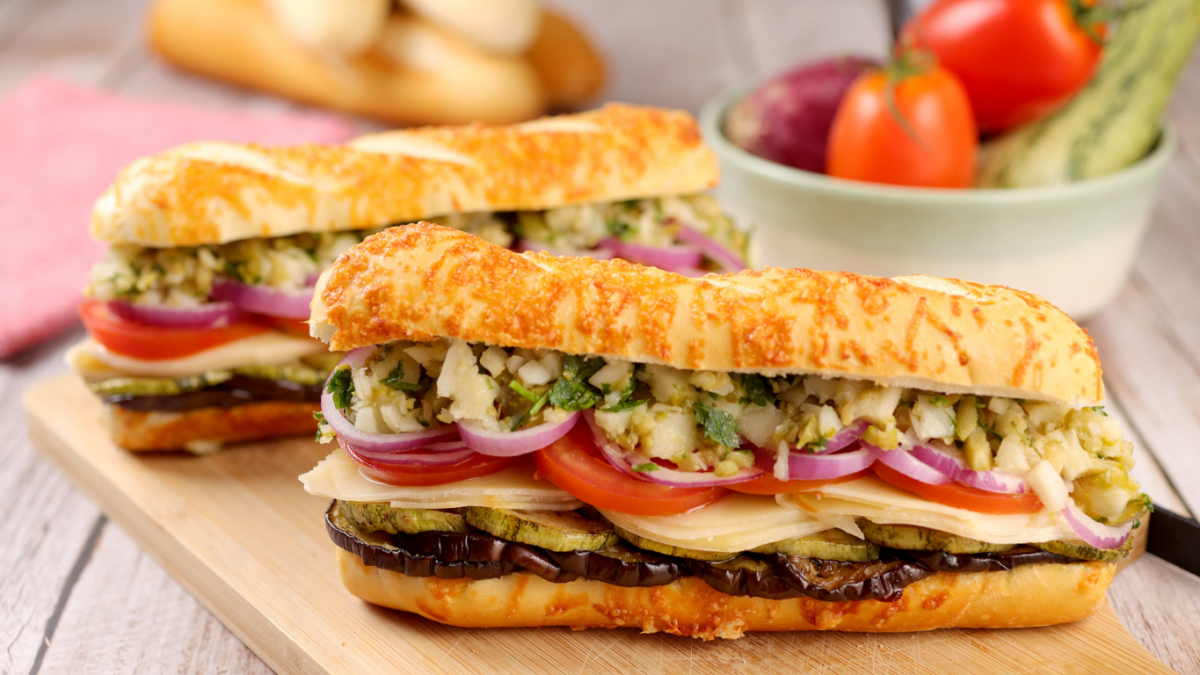 receita de sanduiche em camadas