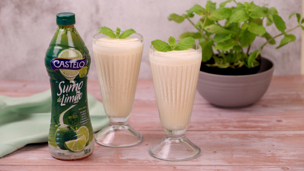 receita de milk shake de limão