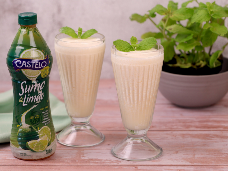 receita de milk shake de limão