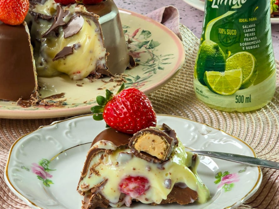 receita de trufa de limão tamanho família