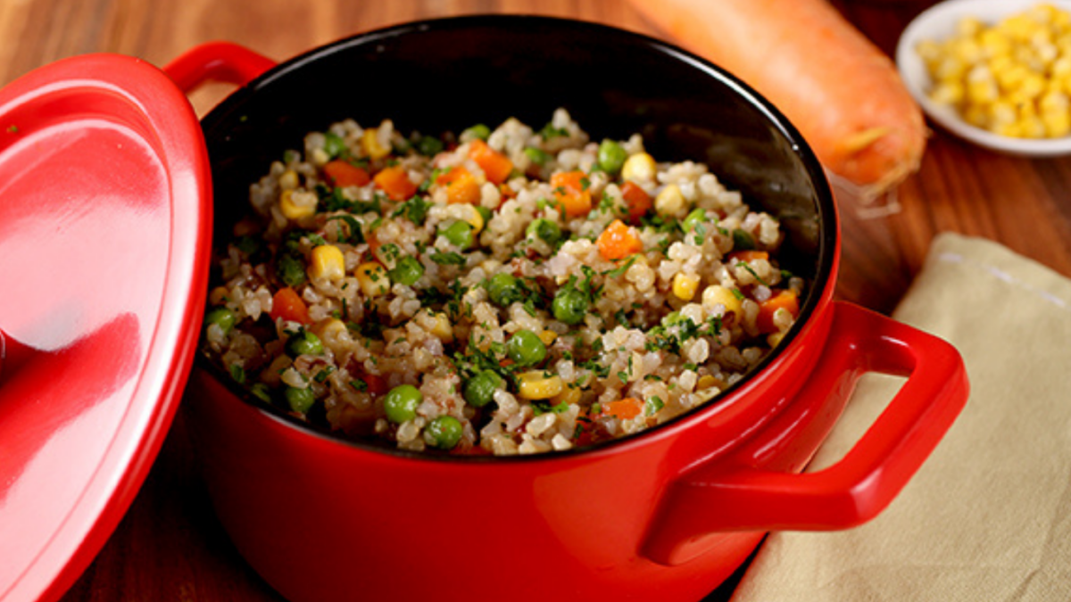 receita de risoto integral de legumes