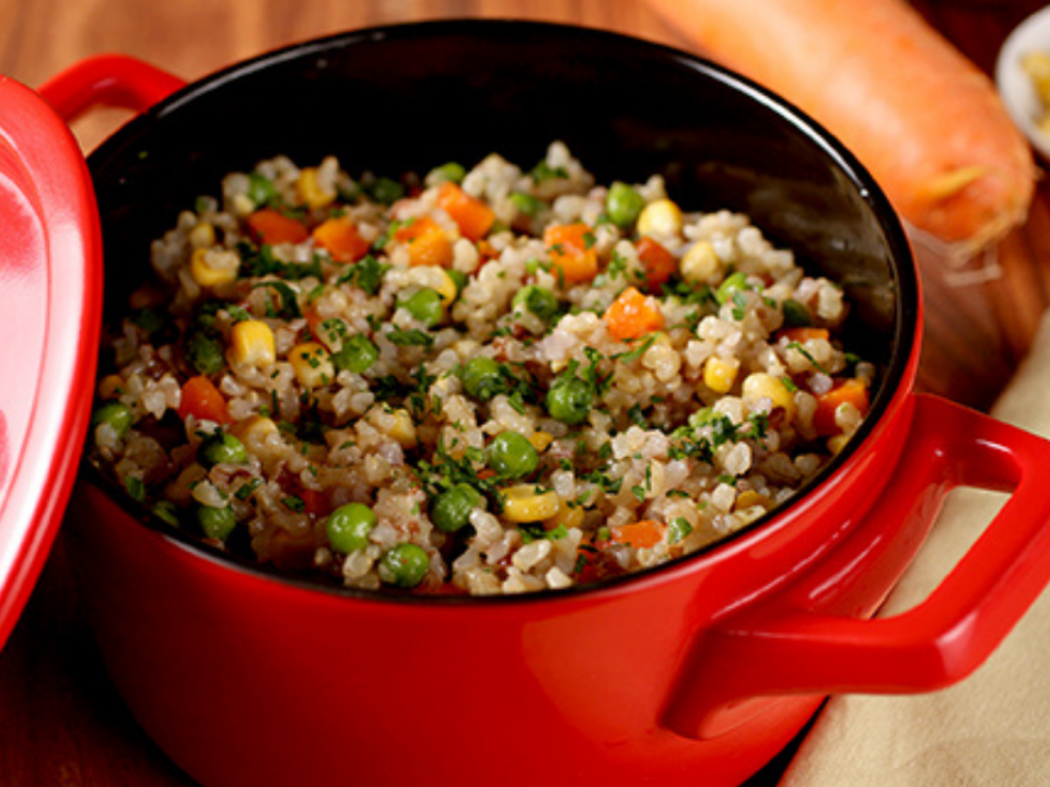 receita de risoto integral de legumes