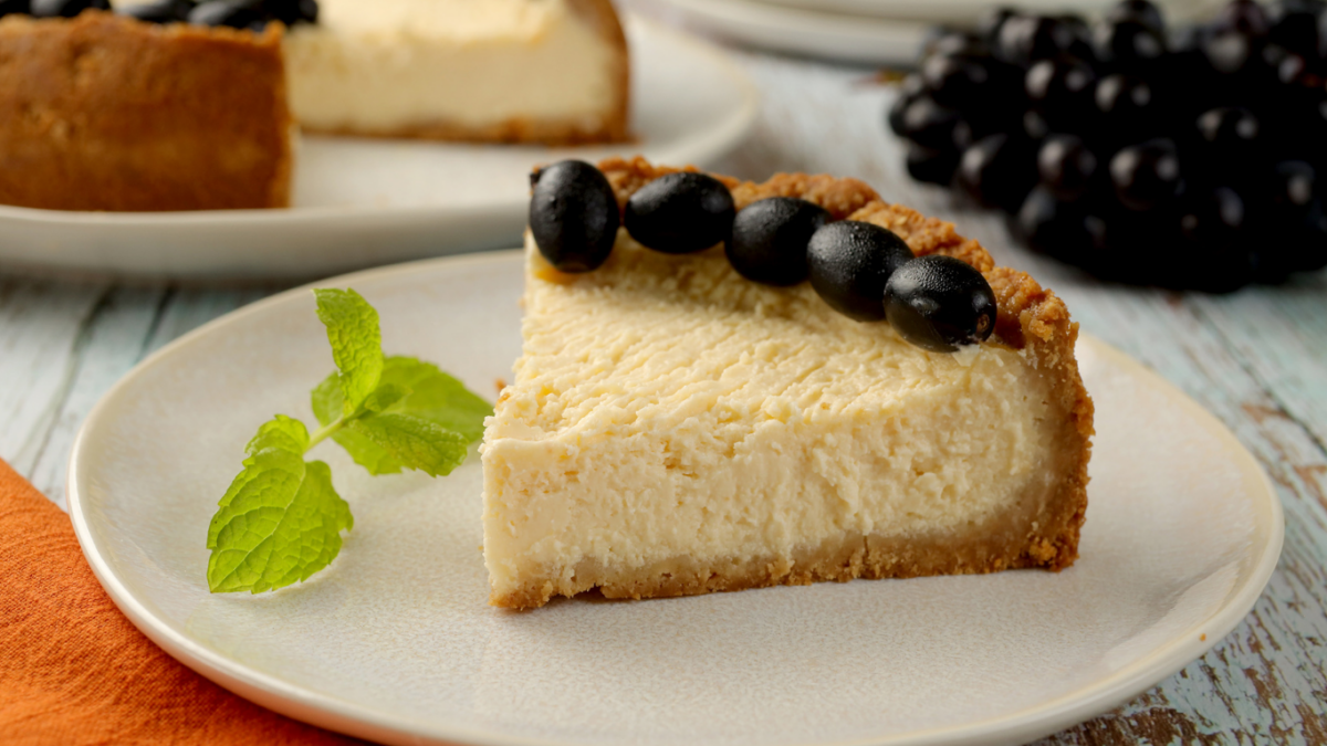 receita de cheesecake de limão e uvas