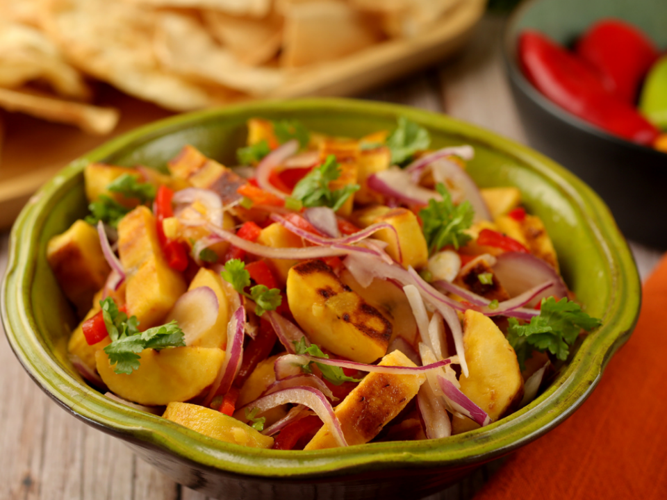 receita de ceviche de banana da terra
