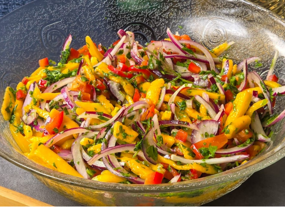 receita de salada de manga tipo ceviche