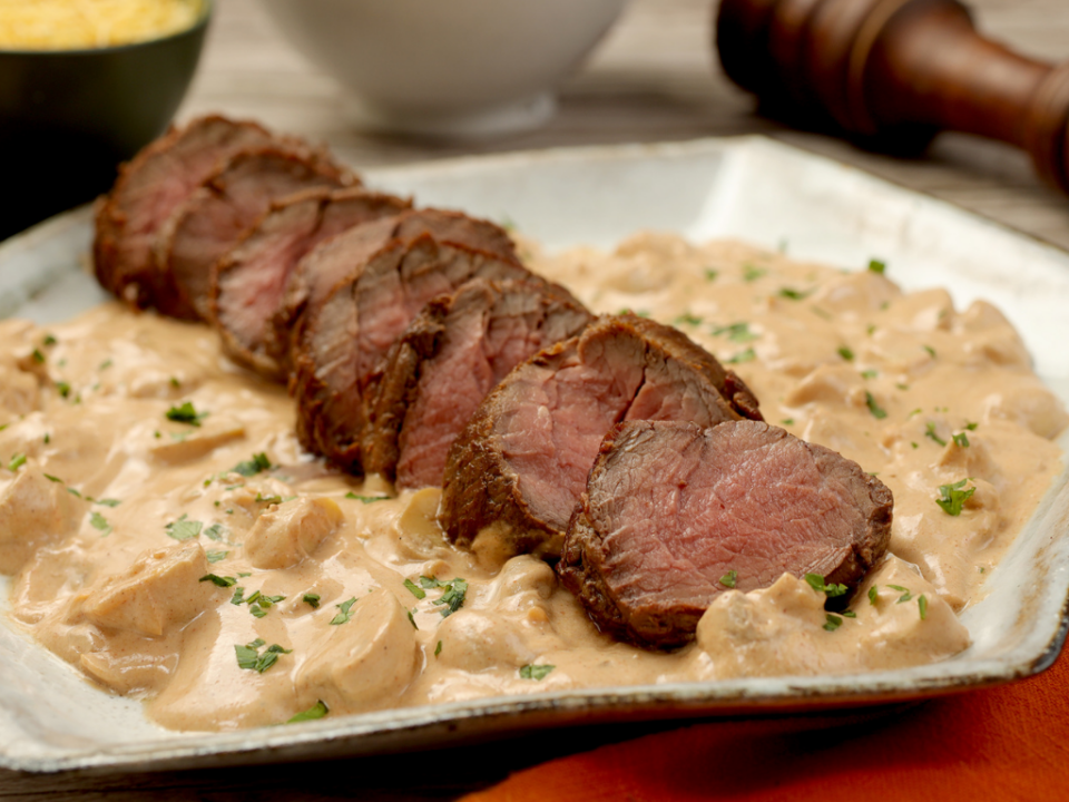 receita de rosbife estrogonofe