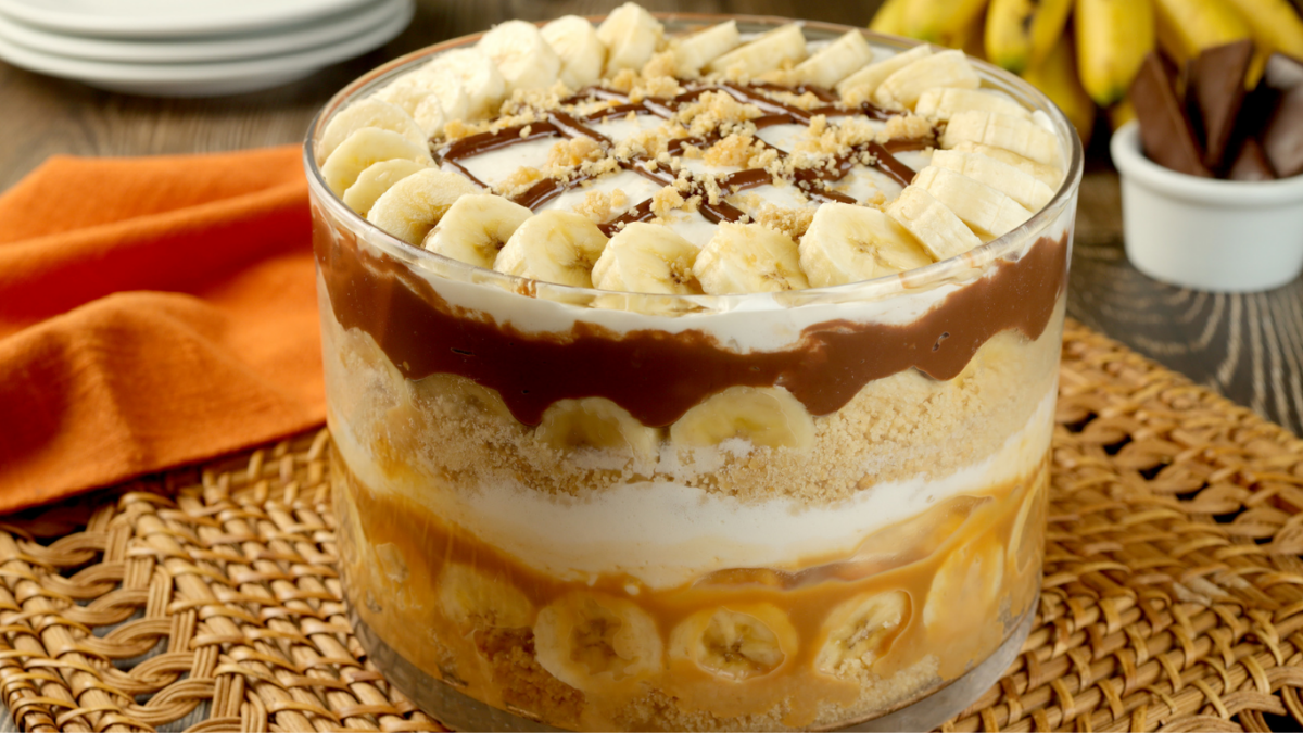 receita de TRIFLE BANOFFEE