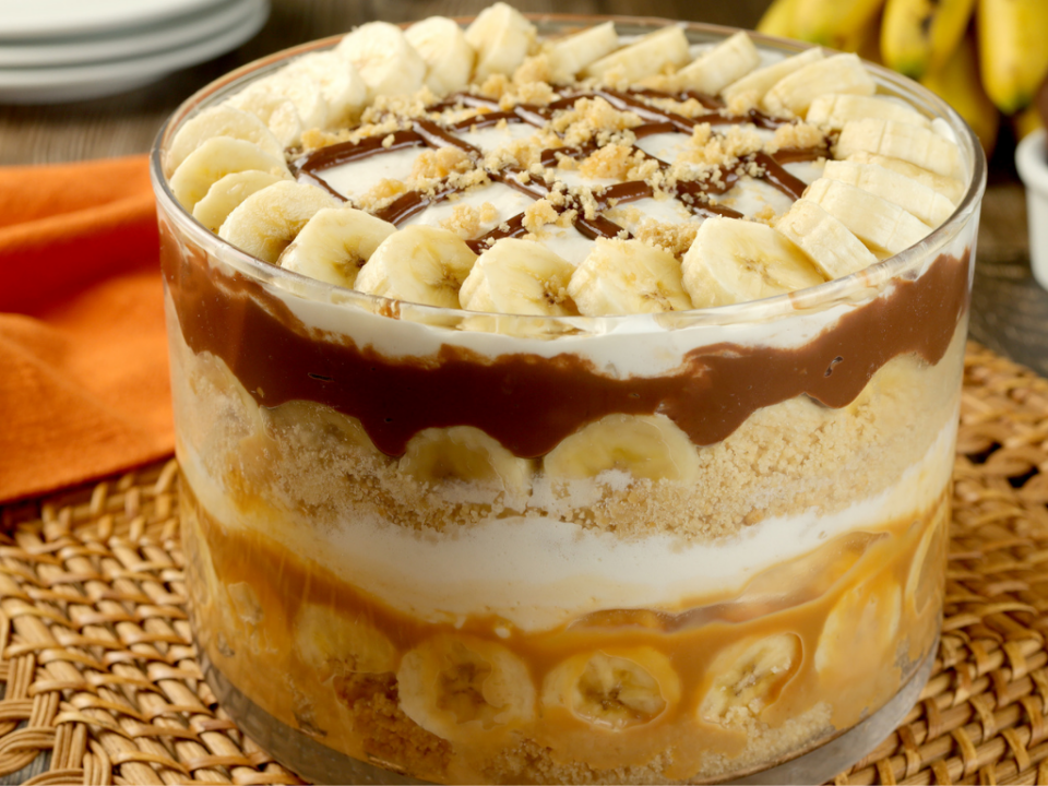 receita de TRIFLE BANOFFEE
