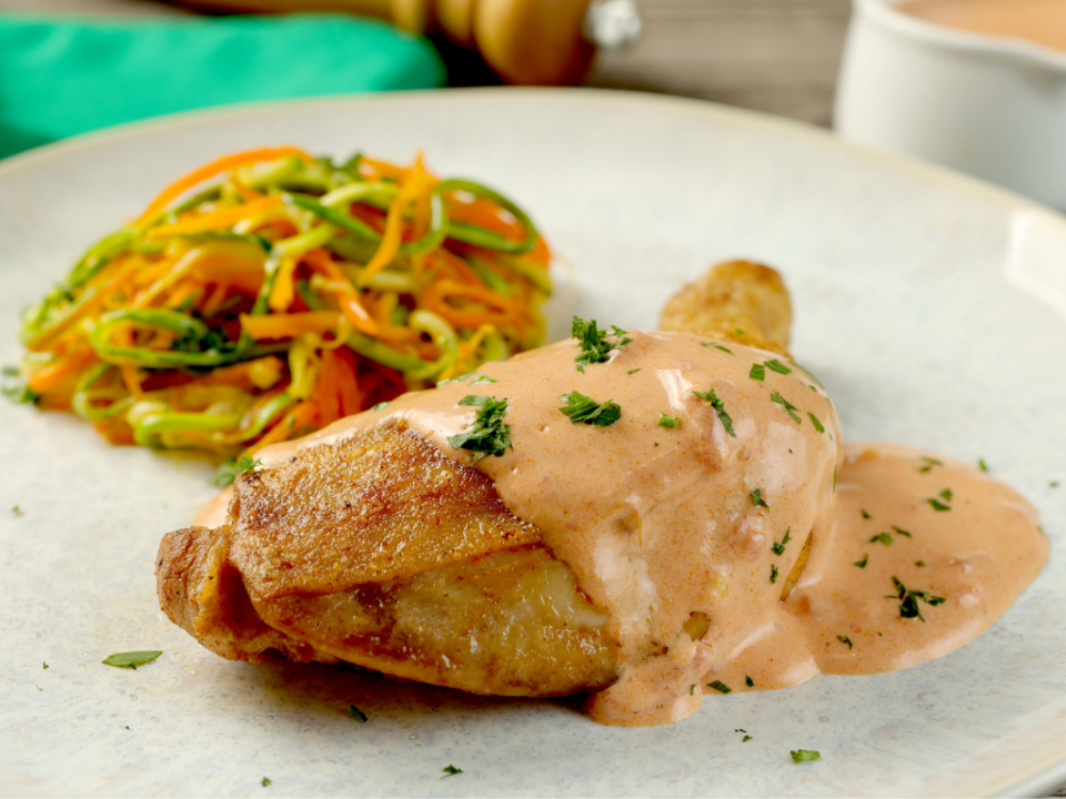 receita de frango ao molho cremoso