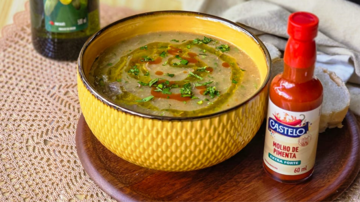 receita de caldo de mandioca com carne