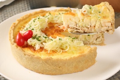 receita de quiche de alho poro