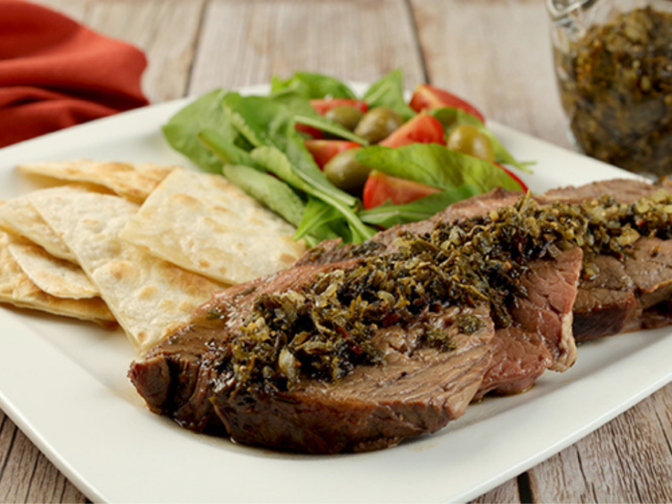 receita de contrafile ao chimichurri