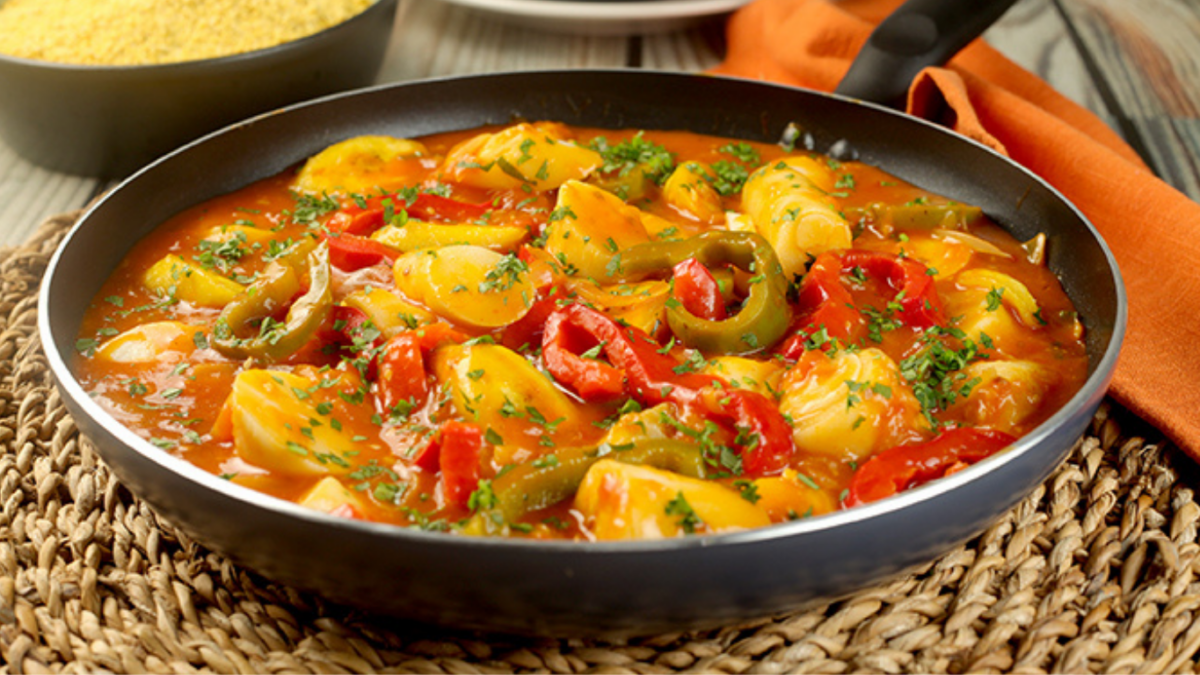 receita de moqueca de palmito e banana da terra
