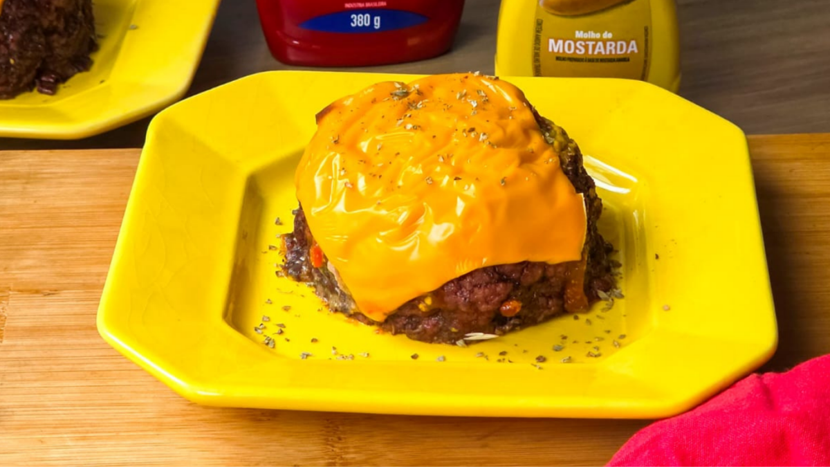 receita de super burguer na airfryer