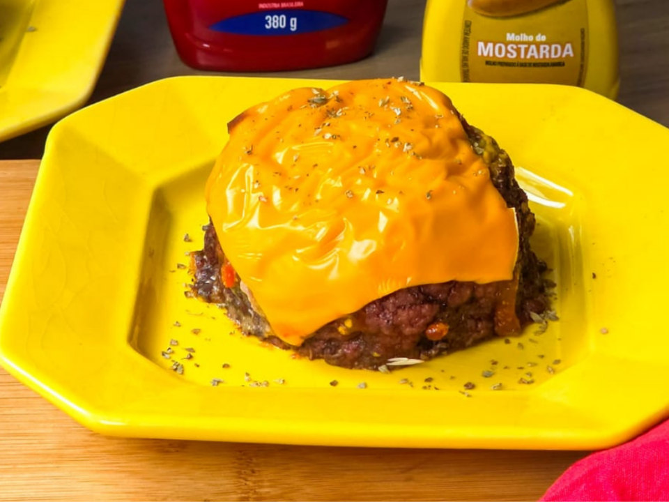 receita de super burguer na airfryer
