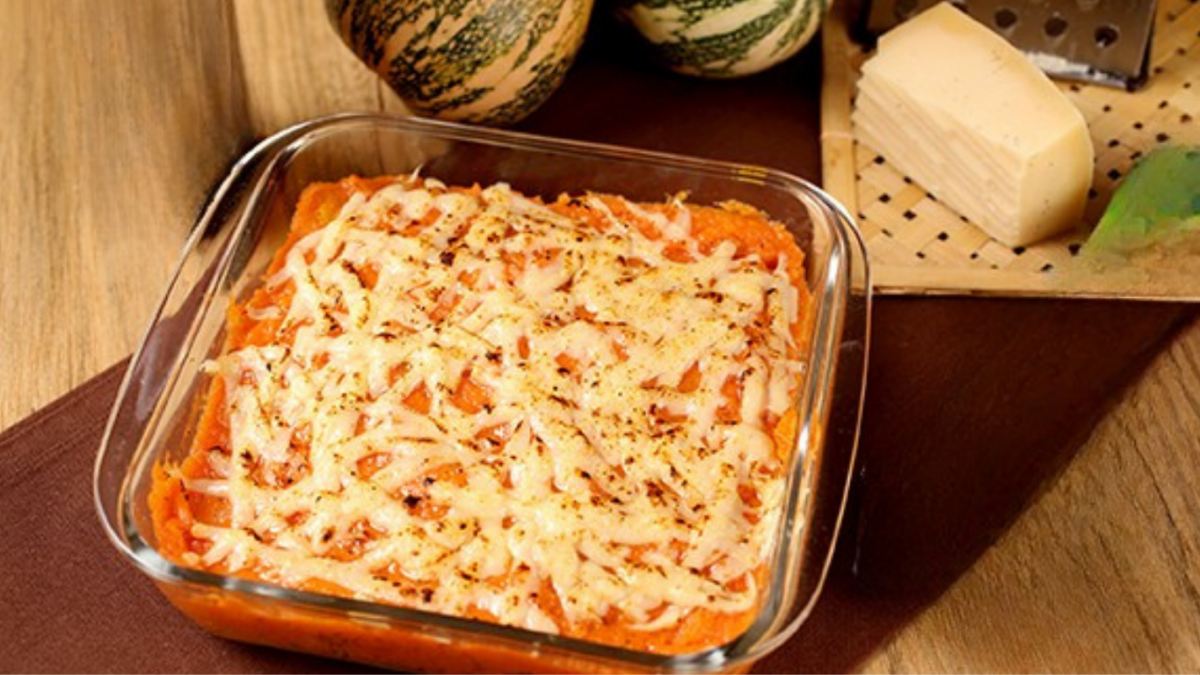 receita de abóbora gratinada