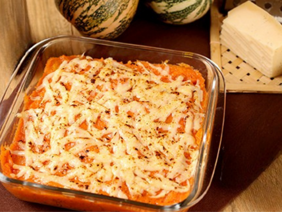 receita de abóbora gratinada