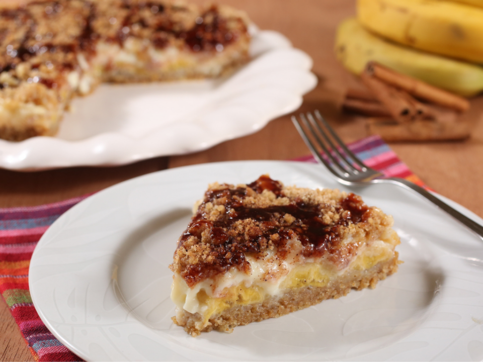 receita de torta quente integral de banana