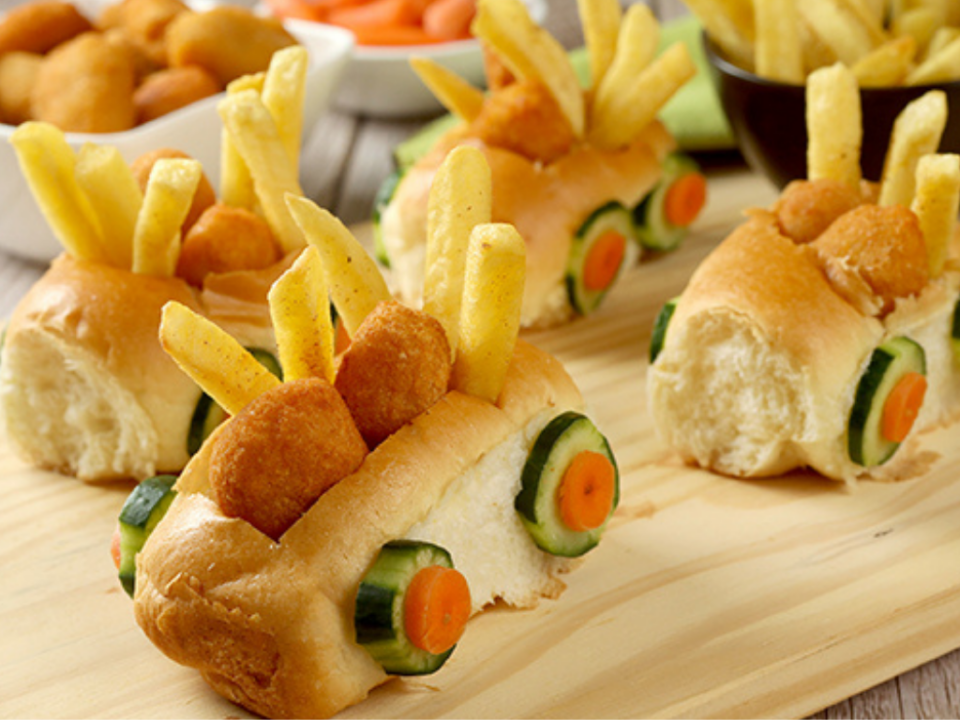 receita de carrinho de nuggets para o dia das crianças