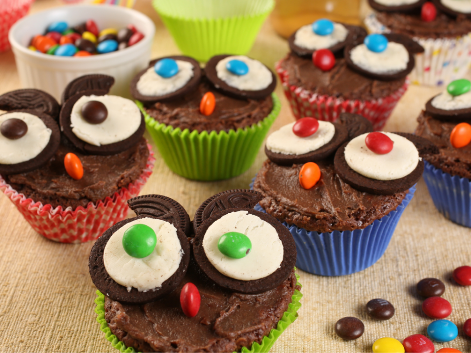 receita de cupcake de corujinha