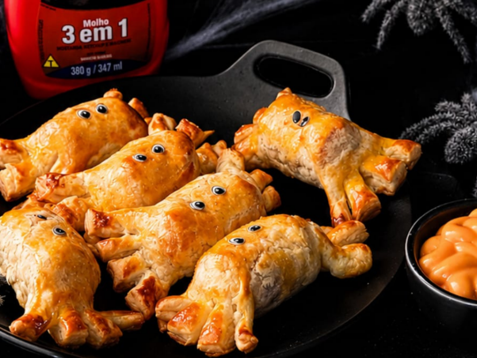 receita de folhados de halloween